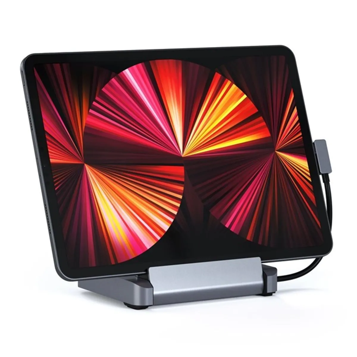 SATECHI ST-TCSHIPM Alumínium állvány és hub szürke USB-C és USB-A, HDMI, 3,5 mm, microSD és SD #4