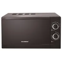 Hausberg HB-8005NG mikrohullámú sütő fekete 20 L 700 W mechanikus 6 fokozat kiolvasztás melegítés