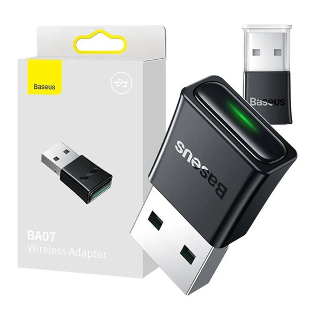 Baseus ZJBA010001 BA07 USB-A Bluetooth adapter 5.3 20 m Windows 8.1 10 11 fekete #1