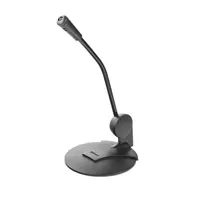 Trust 21674 Primo Desk Microphone Fekete 360 fokban elforgatható 180 cm 3,5 mm