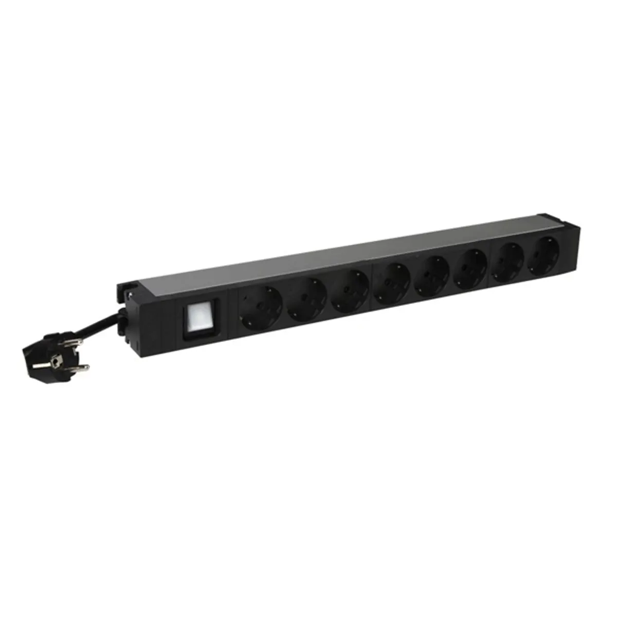 Legrand 646823 elosztósor 19"/1U 8 aljzat, állapotjelzős kapcsolóval, gyermekvédett, 3 m, 16A #2