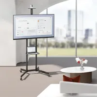 SBOX FS-401-2 guruló tévé állvány 37"-70" 600x400 45 kg döntés 12 fok magasság 1337-1445 mm #10