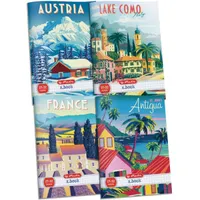 Herlitz 09057019 Travel füzet A5 32 oldal kockás mintás
