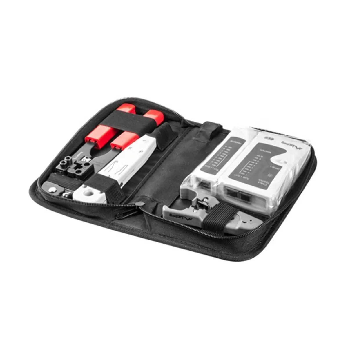 LANBERG NT-0301 Hálózati szerszámkészlet és tesztelő Kábelteszter RJ-45 RJ-12 RJ-11 Krimpelő szerszám 8p8c #4