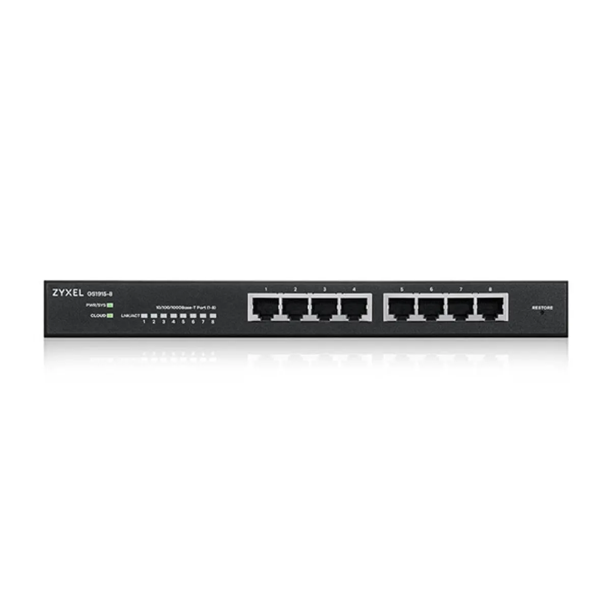 Zyxel GS1915-8-EU0101F GS1915-8 8-portos GbE intelligens menedzselt switch PoE 60W #3