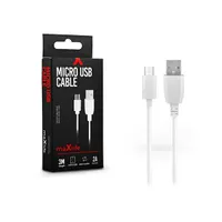 MAXLIFE TF-0077 usb-a micro usb adat- és töltőkábel 300 cm fehér