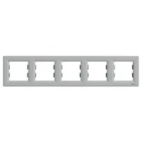 Schneider EPH5800561 ASFORA ötös keret vízszintes alumínium ABS 367x83x9 mm IP20