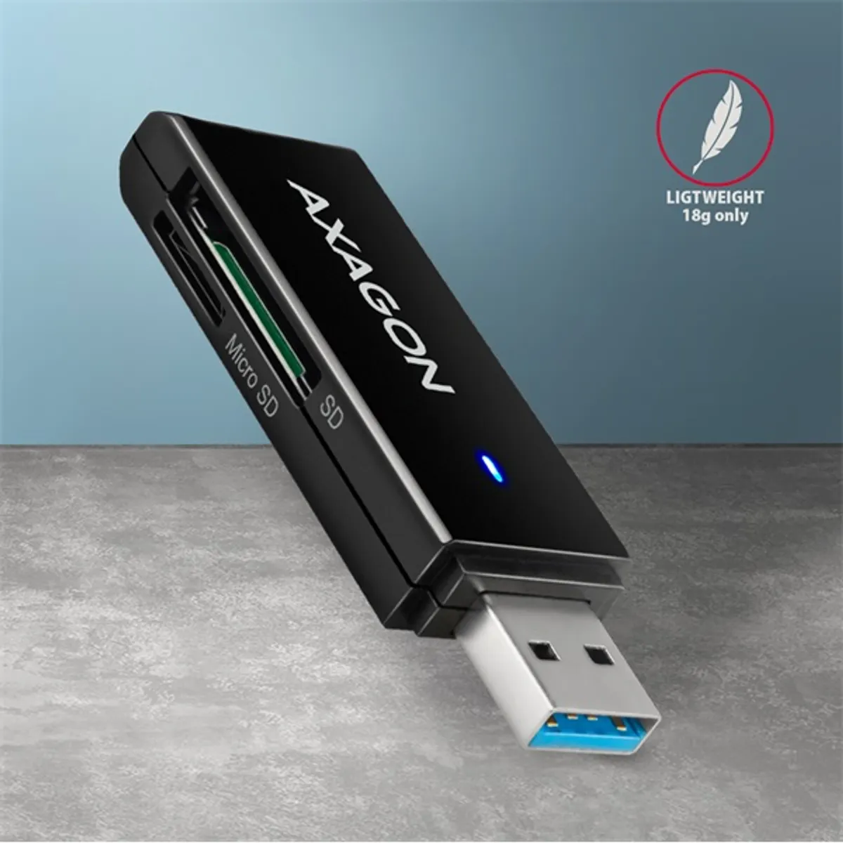 AXAGON cre-s2n kártyaolvasó külső sd-microsd usb-a usb-c #5