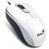 Genius 31010116109 DX-110 optikai USB vezetékes 3 gomb és görgő 1000dpi fehér kétkezes 150 cm kábel 86 g #1