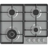 Gorenje 737658 GW641EX inox beépíthető gázfőzőlap 4 zónás wok égő egykezes gyújtás