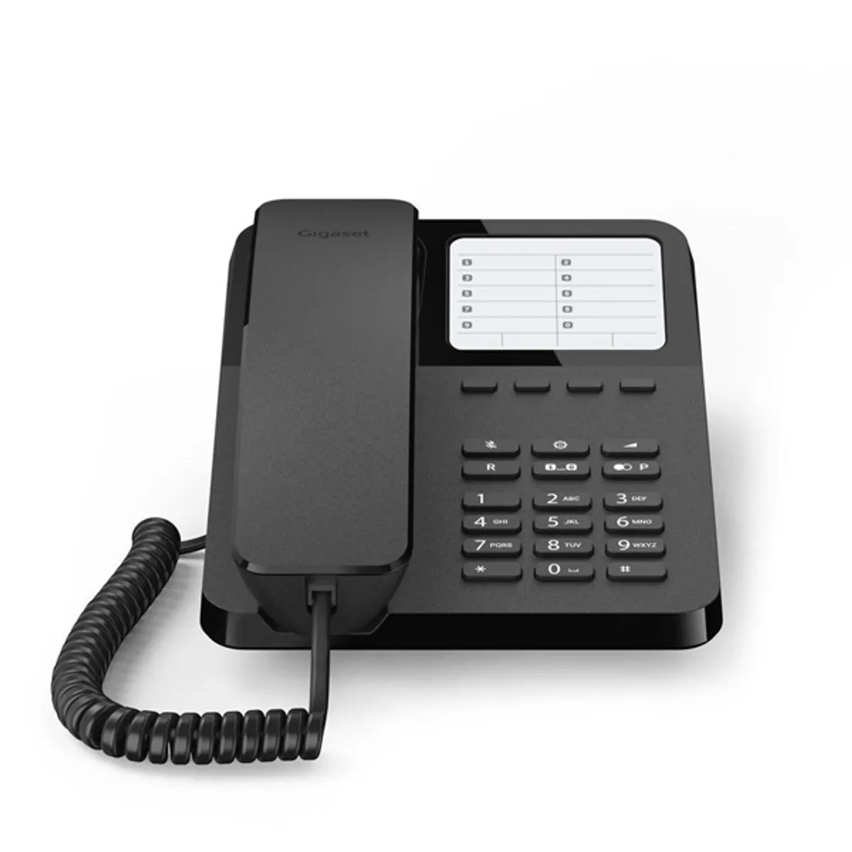 Gigaset S30054-H6538-S201 Desk 400 fekete asztalra és falra szerelhető #1