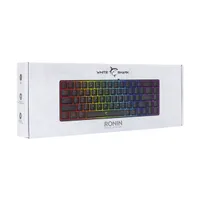 White Shark WS GK-2201B-US Ronin membrán gamer billentyűzet led rgb anti-ghosting 19 kulcs US elrendezés #5