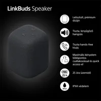 Sony SRSLS1B.CE7 LinkBuds Bluetooth hangszóró fekete 25 óra IPX4 Type-C #7