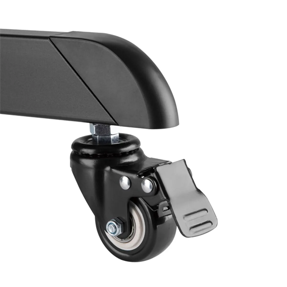 SBOX FS-224-2 mobil konferencia állvány 32"-55" VESA 100x100-400x400, 35 kg, magasság 1030-1430 mm, forgatható, billenthető 5°, kábelrendező #7