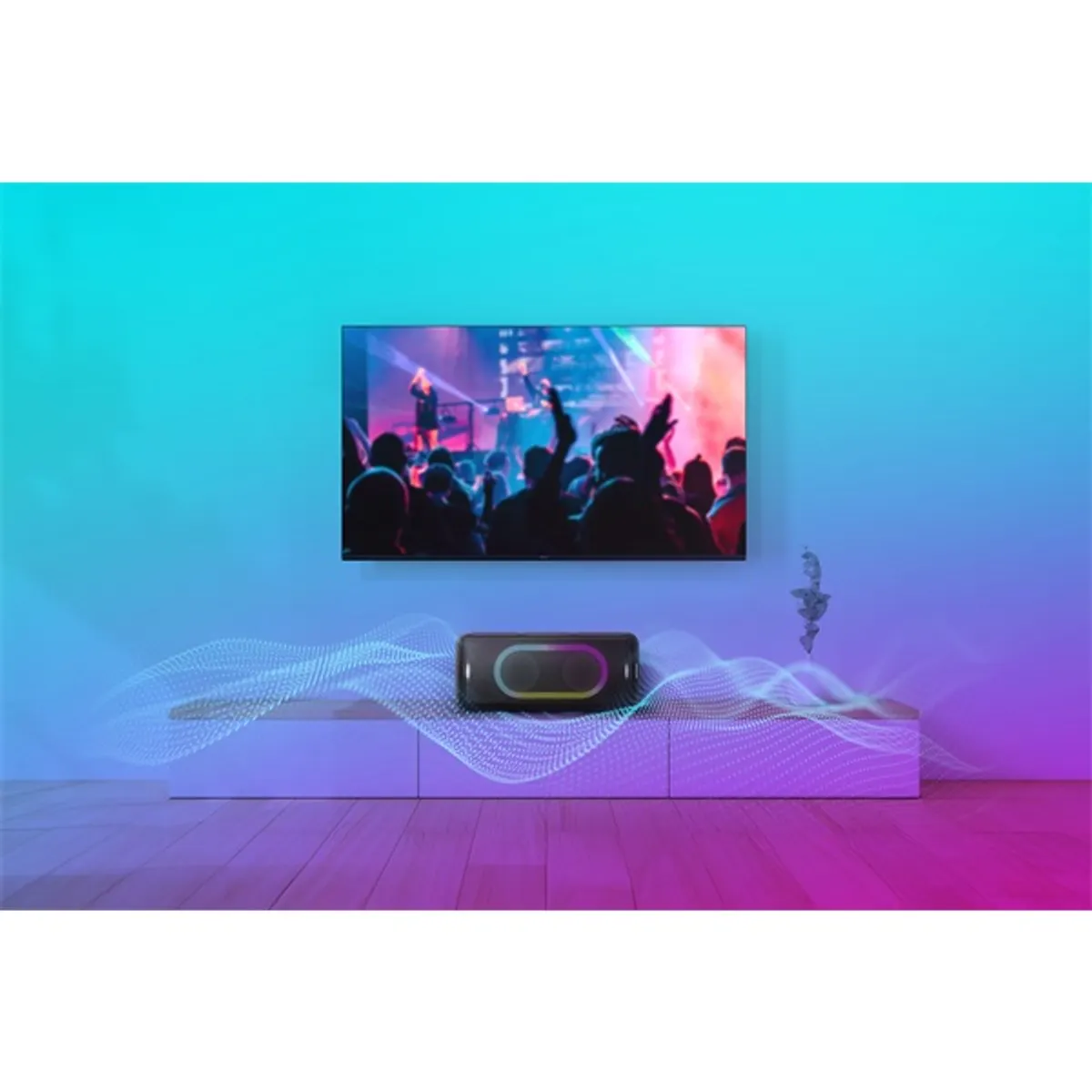 Panasonic SC-TMAX45E-K TMAX45 1000 W Bluetooth LED megvilágítás USB Karaoke #9