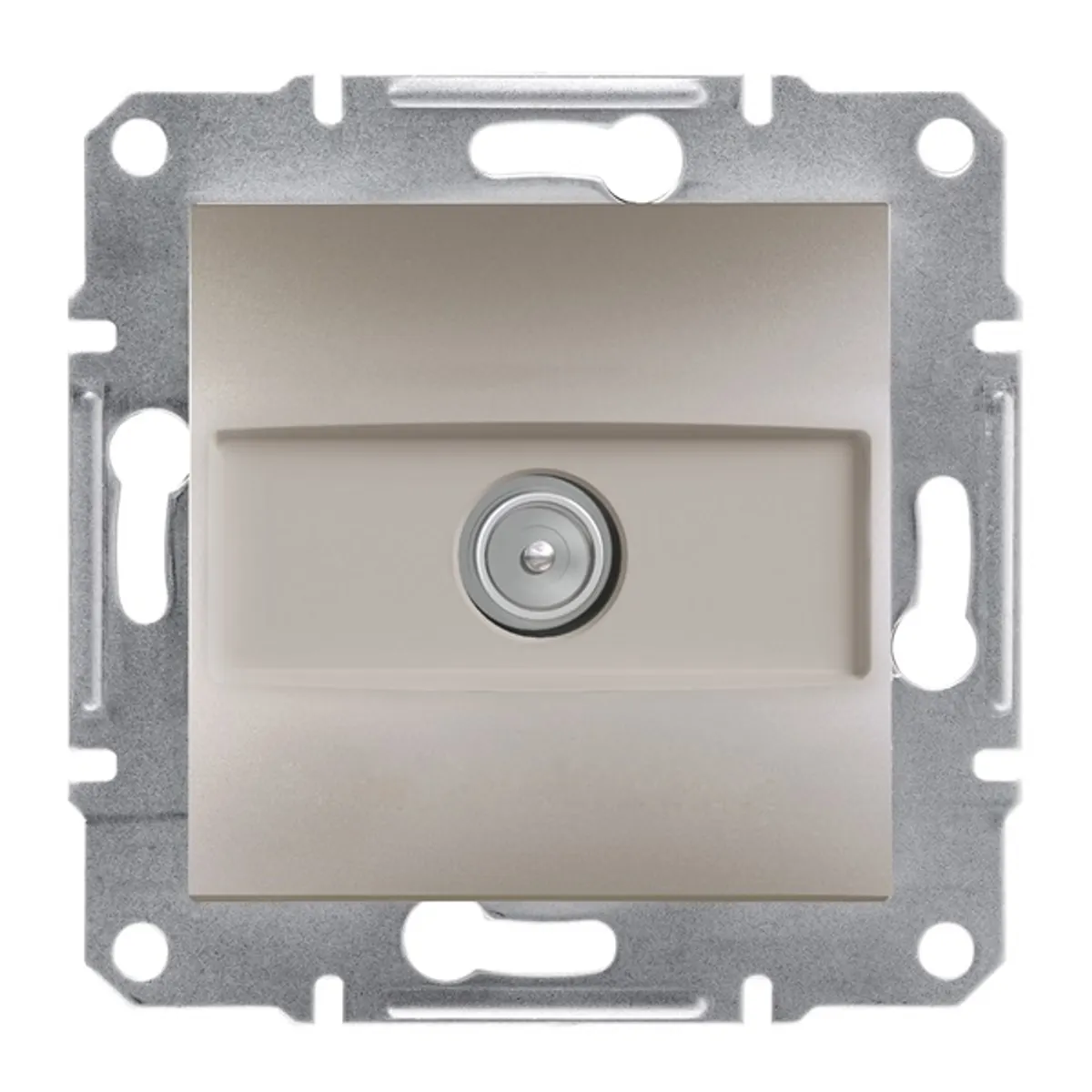 Schneider EPH3200169 Asfora TV aljzat végzáró bronz IP20 #1