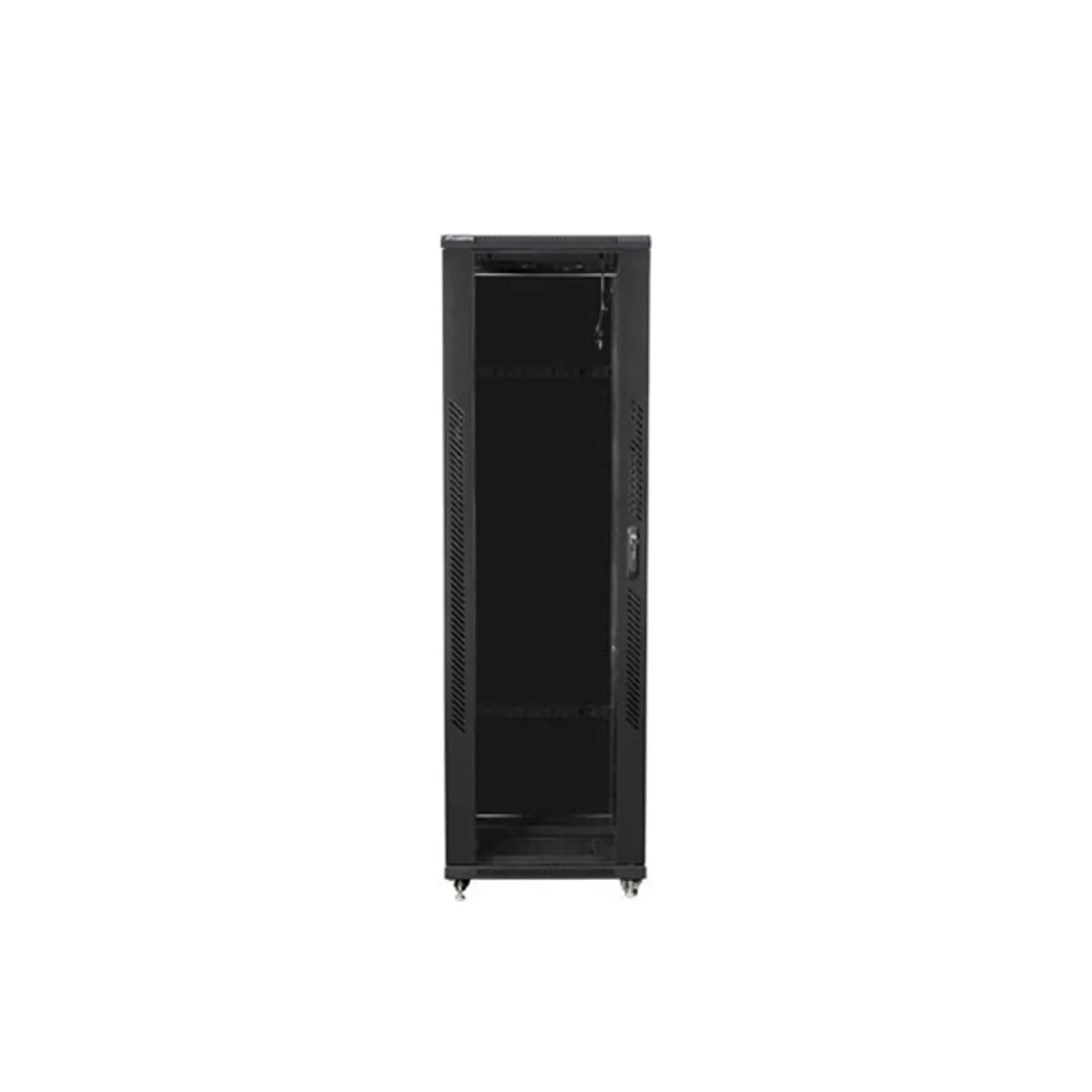 LANBERG FF01-8842-12B 19" 42U álló szekrény 800x800x2047 mm fekete üvegajtó #1