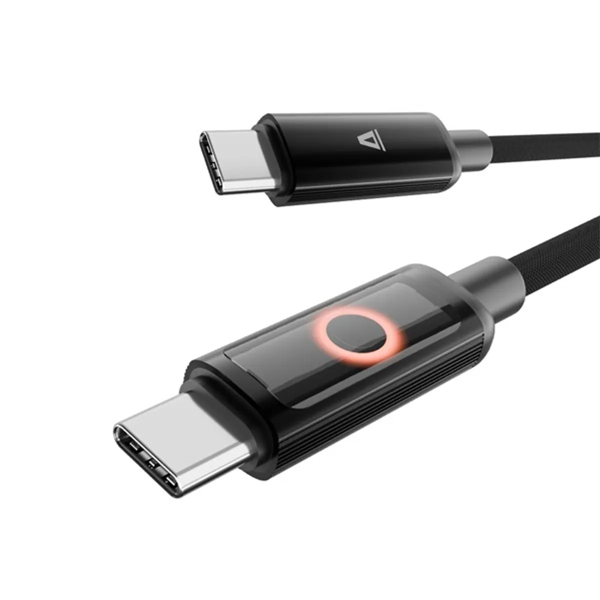 AVAX AVAX_CB653 PULSEY 0,5m 60W USB-C szürke fonott LED kábel #1