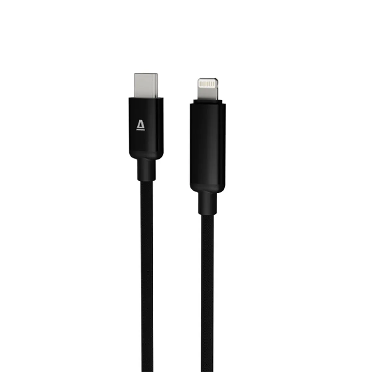 AVAX CB651 Pulsey 100 cm 27W USB-C - Lightning szürke fonott gyorstöltő LED kábel #4