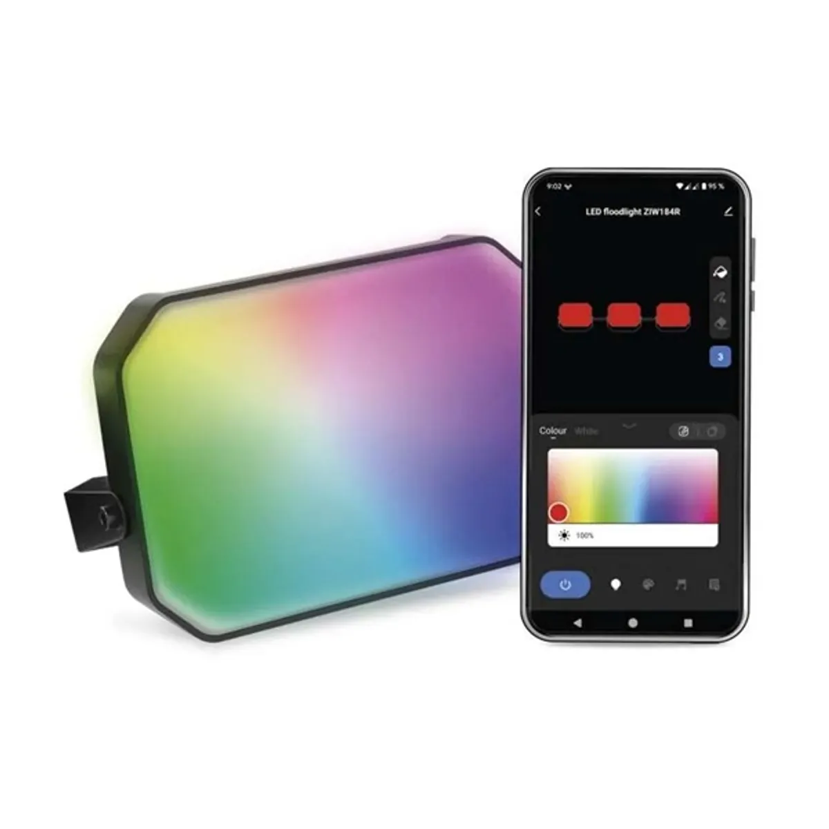 Emos ZIW181R led reflektor 4W 330 lm rgb 3000-6500K IP65 kültéri dimmelhető #2