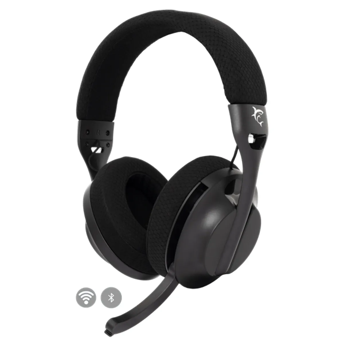 White Shark WS WGH-2441B FALCON-B Fekete vezetékes és vezeték nélküli gamer headset 40 mm 20-20000 Hz 30 ohm PC MAC PS4 PS5 #1