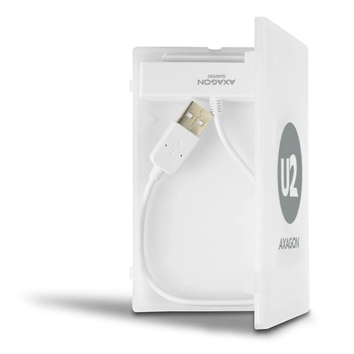 AXAGON ADSA-1S 2.5" USB 2.0 külső HDD SSD ház fehér #5