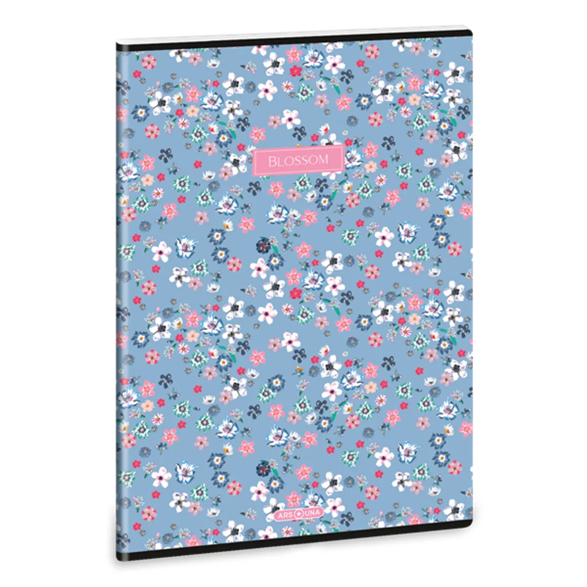 ARS UNA 53123763 Pearl Blossom Blue 24 A4 kockás füzet 40 lap 75 g per m2 extra kapcsos #1
