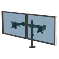 FELLOWES 8502601 Reflex monitortartó kar fekete két monitorhoz 8 kg 27" VESA 75x75;100x100 forgatható magasság állítható kábelrendező #2