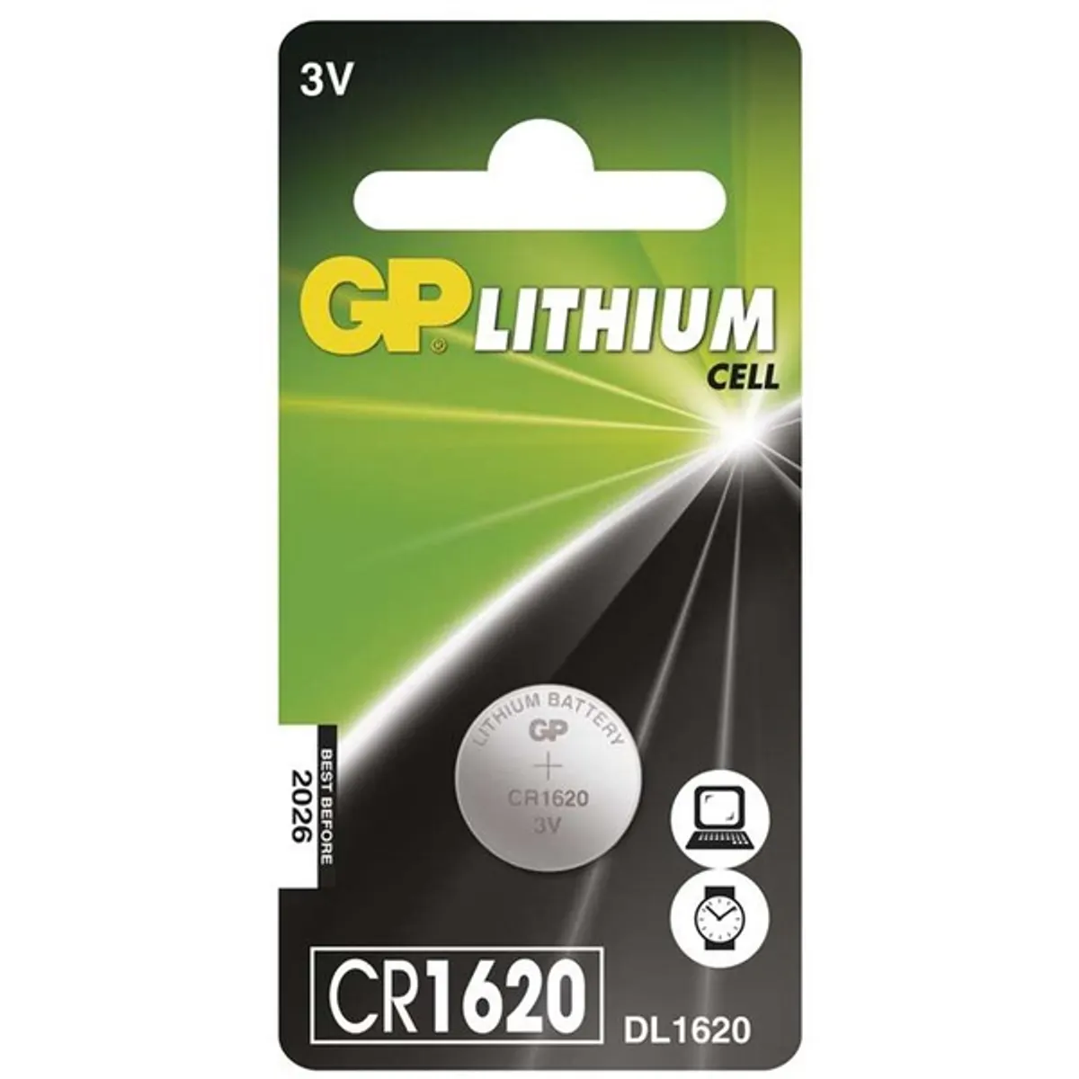 GP Batteries B15701 CR1620 lítium gombelem 1db bliszter #1