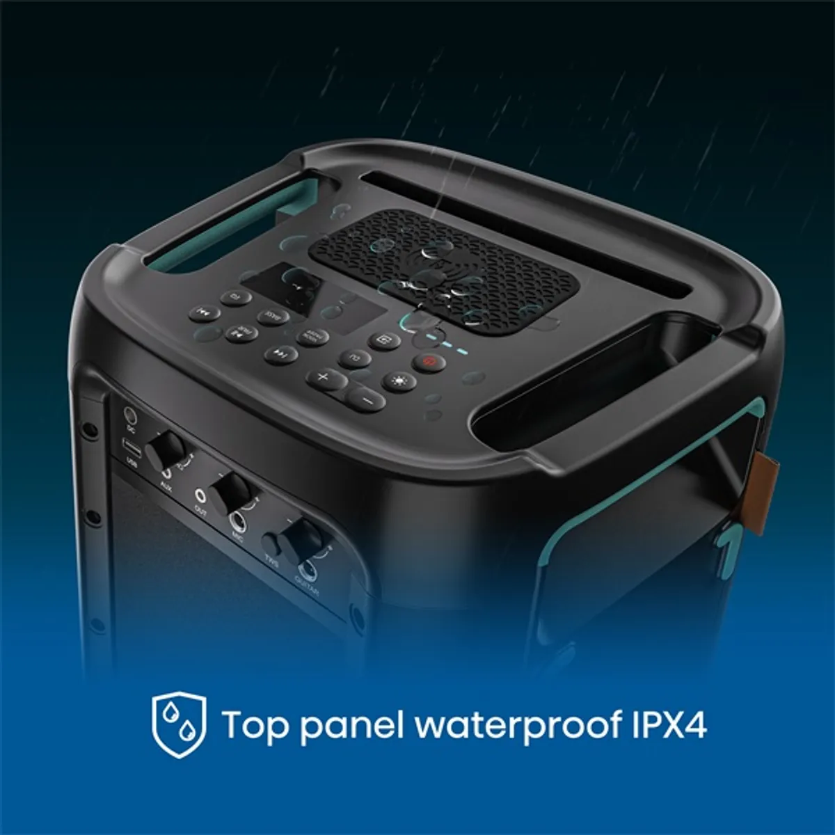 HISENSE 20016678 parti hangszóró Bluetooth IPX4 15 óra 300 W 7650 mAh vezeték nélküli töltőpad AUX #5