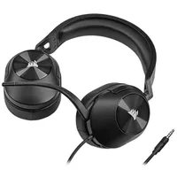 CORSAIR CA-9011260-EU HS55 Stereo fekete 50 mm hangszóró, 3,5 mm jack, 20-20000 Hz, 32 ohm, 114 dB, vezetékes #3