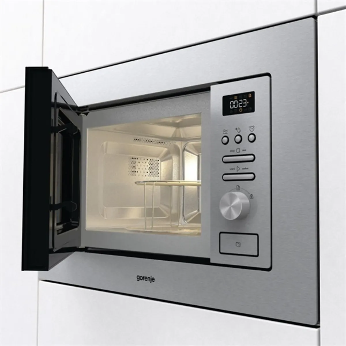 Gorenje 740247 BM201AG1X inox 800W 20L beépíthető mikrohullámú sütő #4