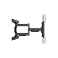 Stell 35061032 fali konzol acél fekete 60 kg forgatható billenthető kábelrendező 1 db 43"-100" Vesa 200x100-800x400 #4