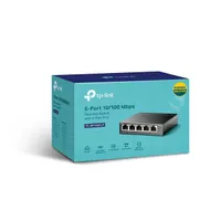 TP-LINK TL-SF1005LP 5-portos 10-100 Mbps asztali PoE switch 4 PoE porttal 41 W #5