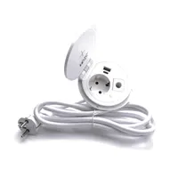 TOO GPS-104-1W Beépíthető elosztó fehér 1x SCHUKO USB-A USB-C 180 cm Qi töltés #2