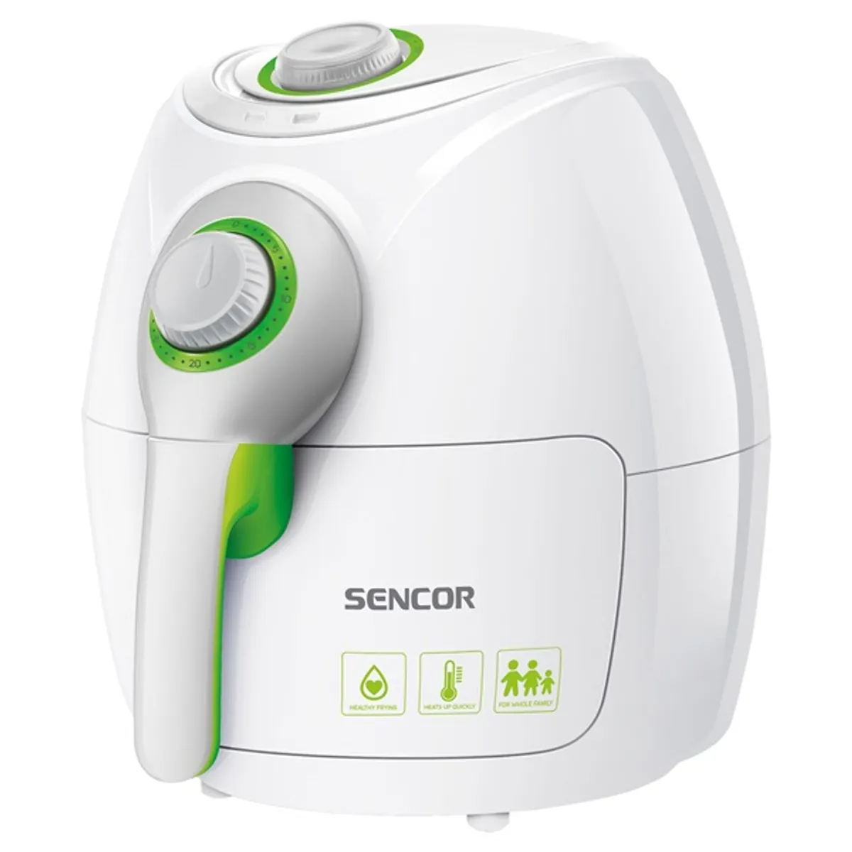 SENCOR SFR 3220WH forrólevegős fritőz 2,6 L 1500 W 80-200 C időzítő kivehető kosár #1