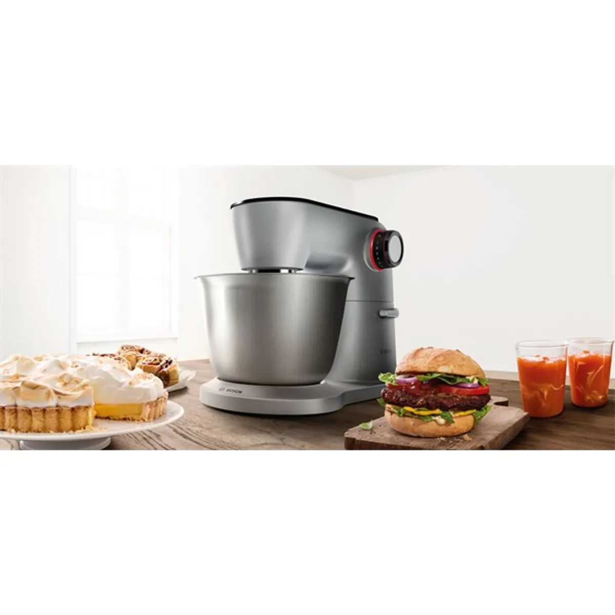 Bosch MUM9B34S27 OptiMUM konyhai robotgép 1400 W 5,5 l nemesacél keverőtál 3D bolygómozgás SmartDough szenzor 7 fokozat #5
