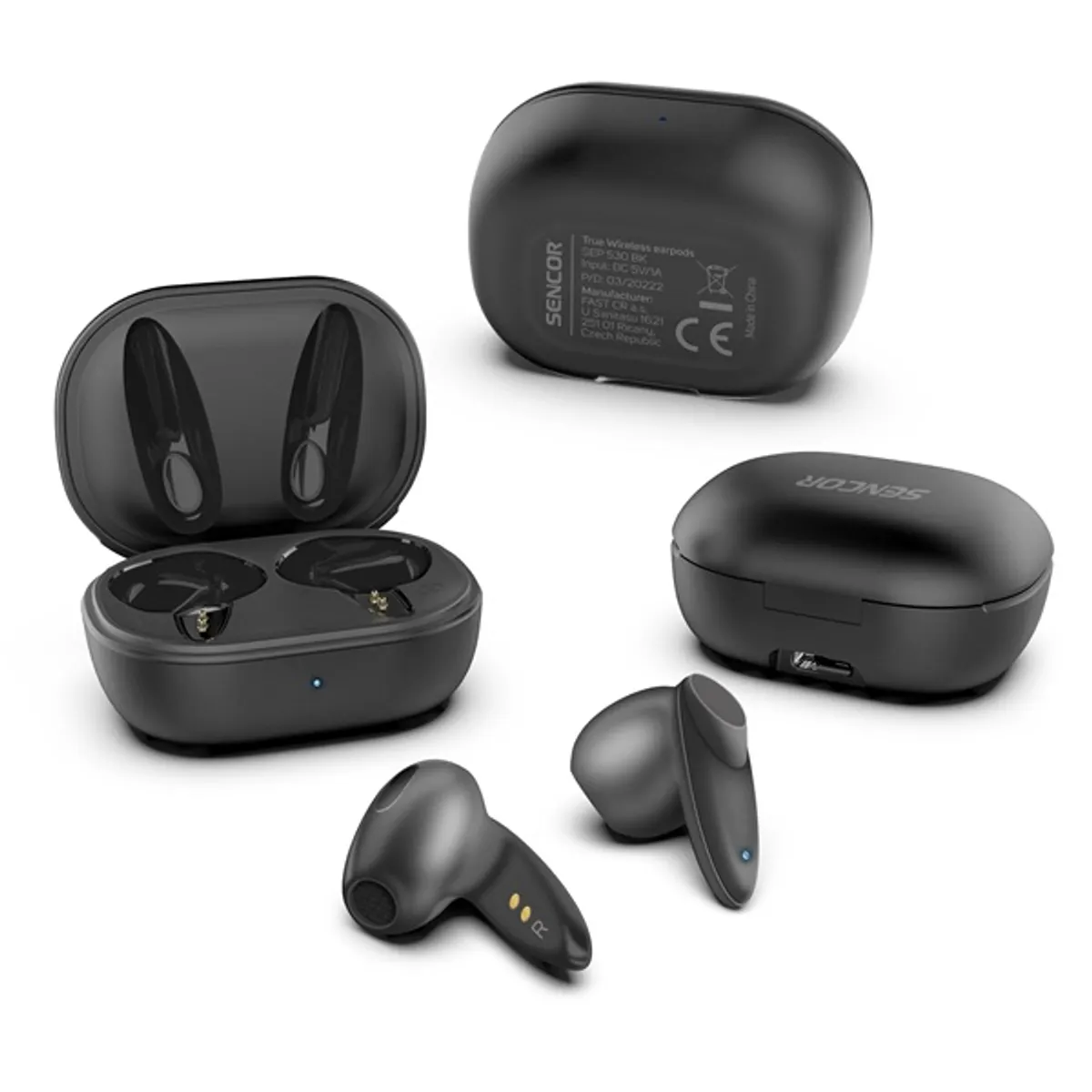 SENCOR 35056374 SEP 530BT True Wireless fülhallgató 13 mm 32 ohm USB-C Bluetooth 5.1 10 m 20-20000 Hz 5 óra #6