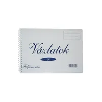 EGYEB BELFOLDI P1115-0031 B4 famentes vázlatfüzet fehér 32 lap spirál fekvő