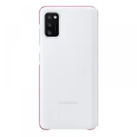 SAMSUNG OSAM-EF-EA415PWEG Galaxy A41 s-view wallet cover fehér piros műanyag tok oldalra nyíló rejtett zseb mini ablak érzékelő #2