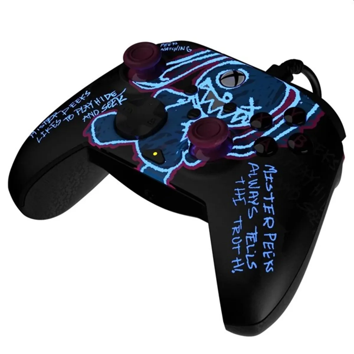 PDP 049-023-CDMP Rematch Glow kontroller fekete vezetékes 11 gomb PC Xbox One Xbox Series kompatibilis sötétben világít 250 cm #3
