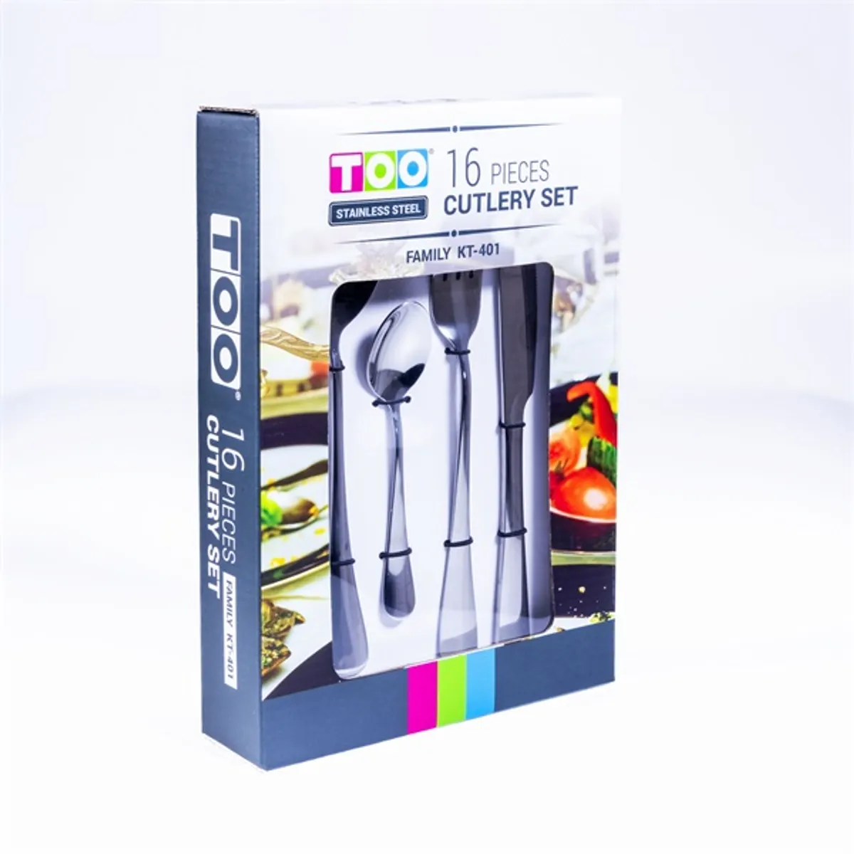 TOO KT-401 KT-401 Family Rozsdamentes acél ezüst evőeszköz készlet #3