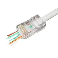 Gembird LC-PTU-01-100 RJ45 CAT5e UTP dugó 8P8C 100 db Átlátszó #2