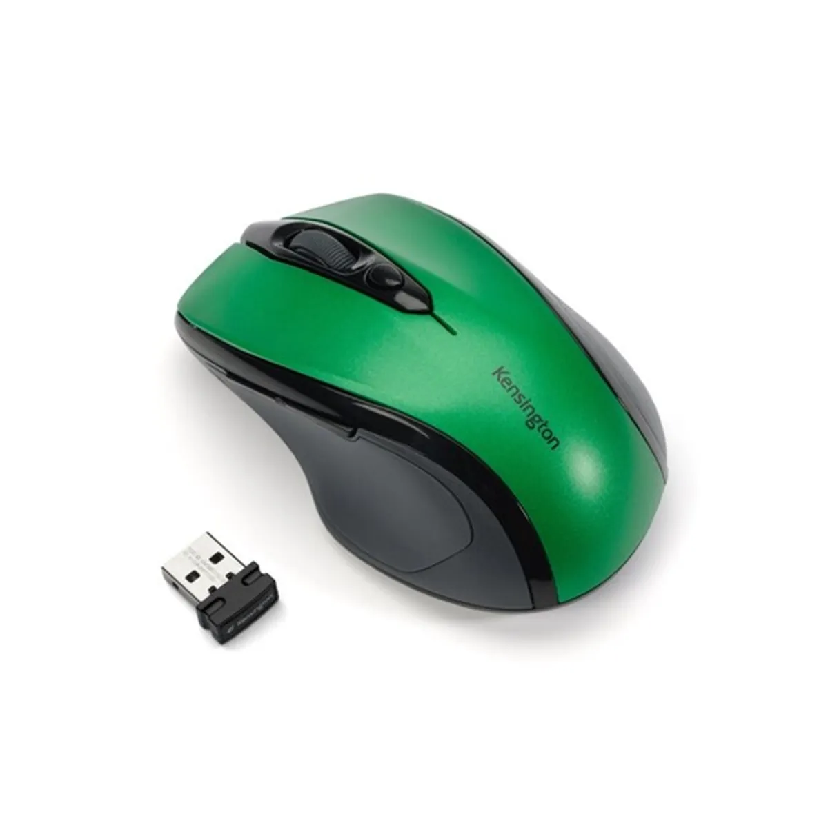 Kensington K72424WW Pro Fit közép méretű ergonómikus vezeték nélküli optikai egér smaragdzöld 1600 DPI #2