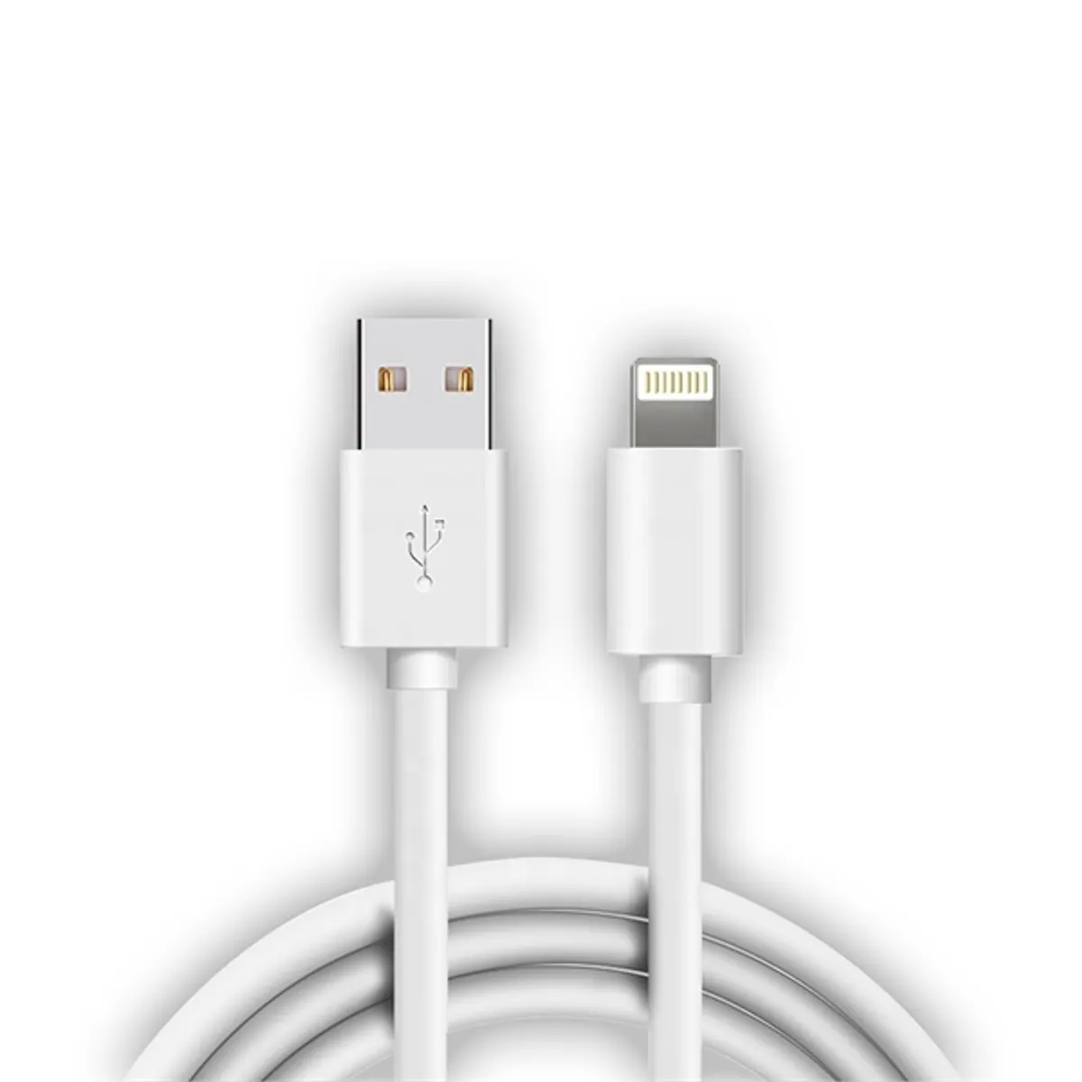 Stansson CL-152 Lightning USB-A adat- és töltőkábel 0,5 m fehér #1