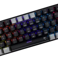 White Shark WS GK-002123V2-B-G/BL-HU Wakizashi 2 fekete-szürke mechanikus USB 64 kék kapcsoló RGB háttérvilágítás #3