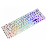 White Shark WS GK-2201W-HU Ronin 68 gombos kompakt magyar kiosztás Rainbow LED membrán kapcsoló USB 2.0 1.5 m kábel fehér #7