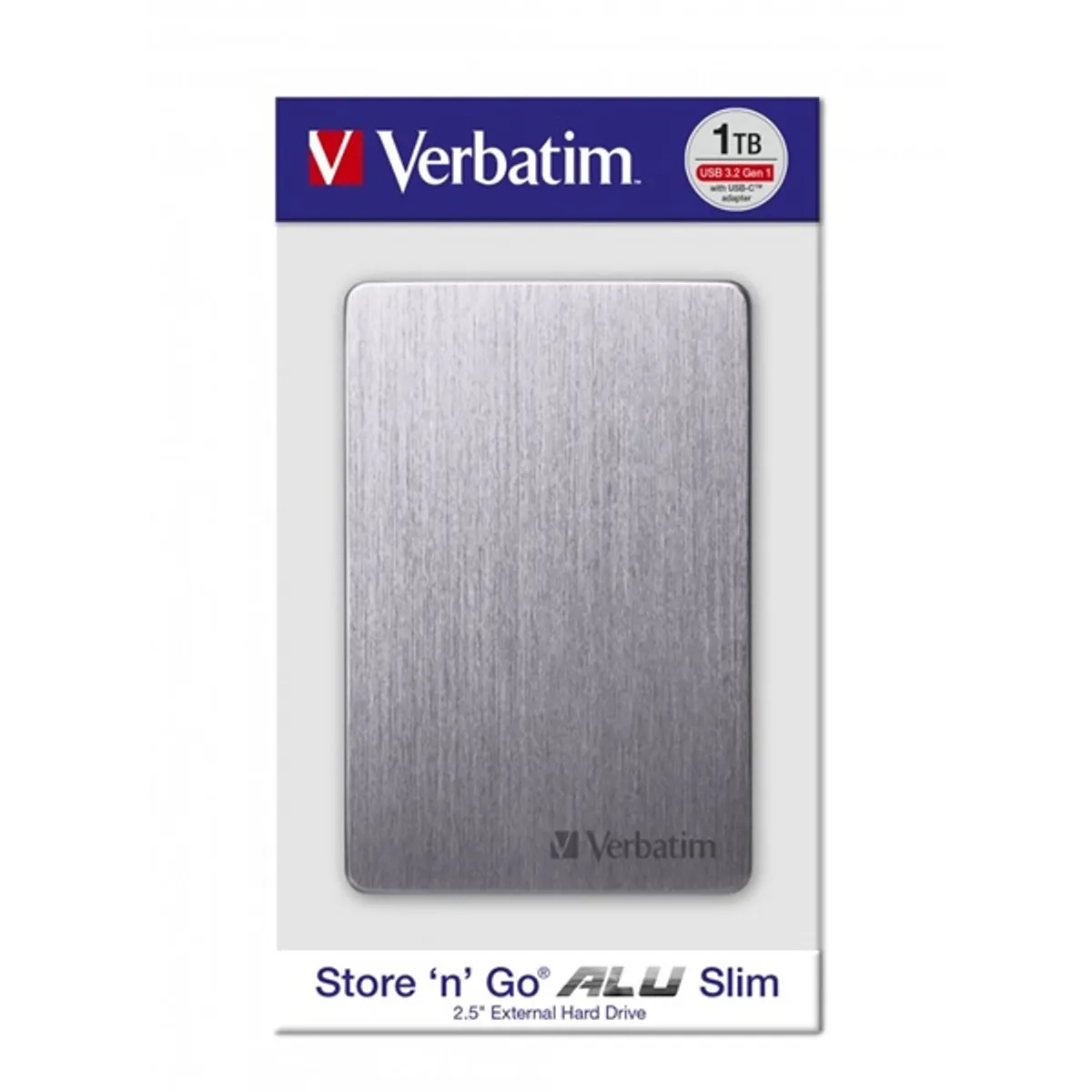 Verbatim 53662 Store 'n' Go ALU Slim 1TB 2.5" USB 3.2 Gen 1 5400 rpm 8 MB #5