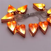 IRIS 240-06 szív alakú fém 2m meleg fehér 10 LED-es 2xAA #3