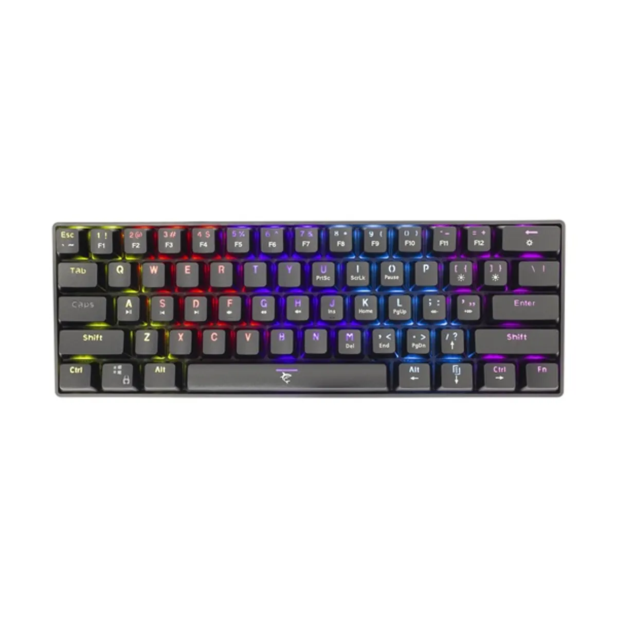 WHITE SHARK WS GK-2022B/BL-US Shinobi 61 billentyűs mechanikus Outemu kék rainbow LED USB-C USA kiosztás #1